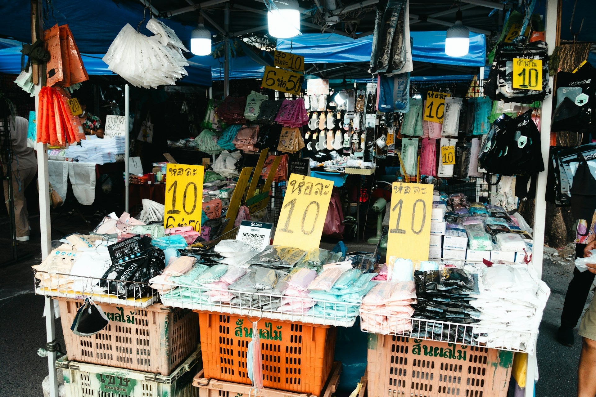 Bangkok thailand showing thai numbers as prices