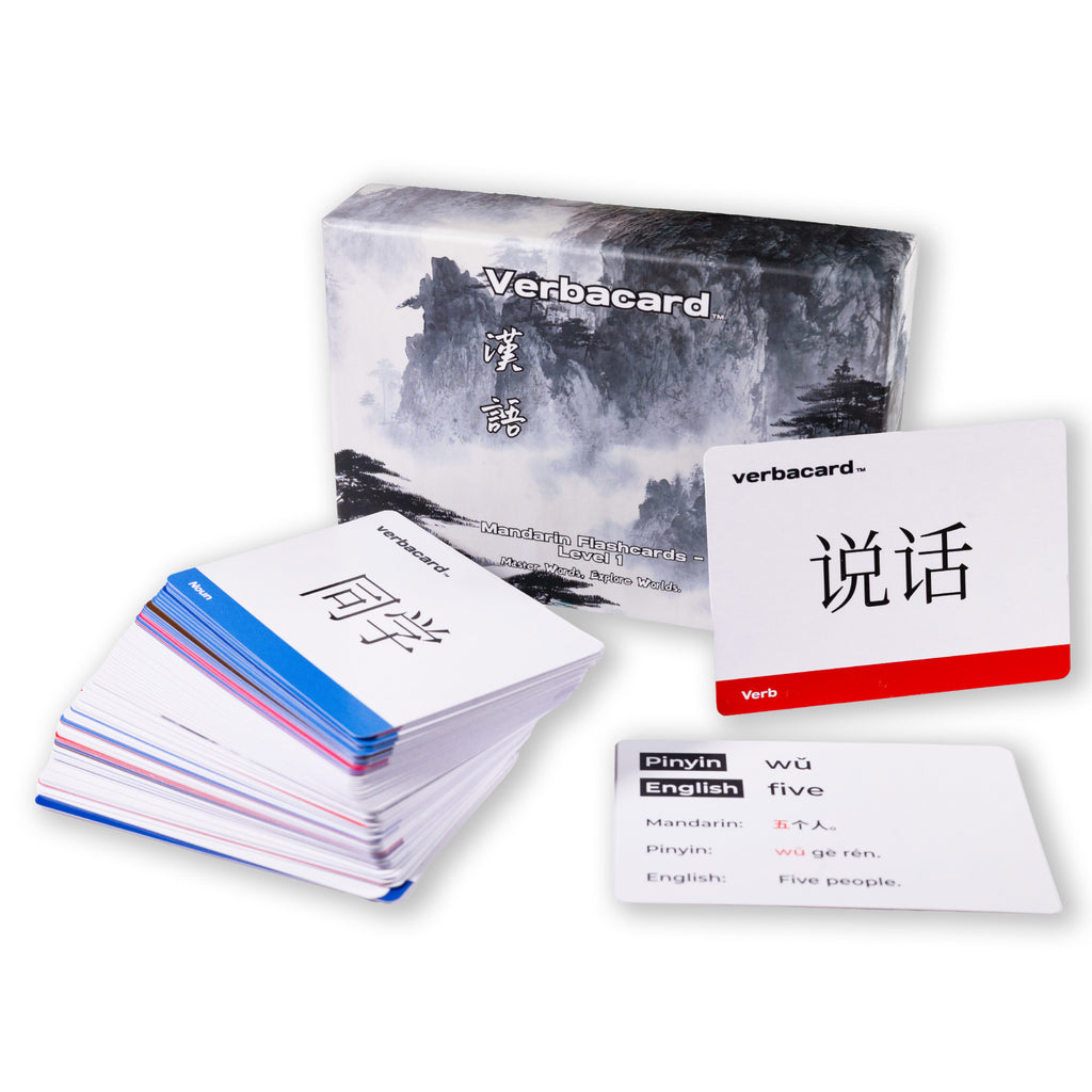 Chinese Mandarin Vocabulary for HSK 1 Flashcards | 160+ Vocab Cards