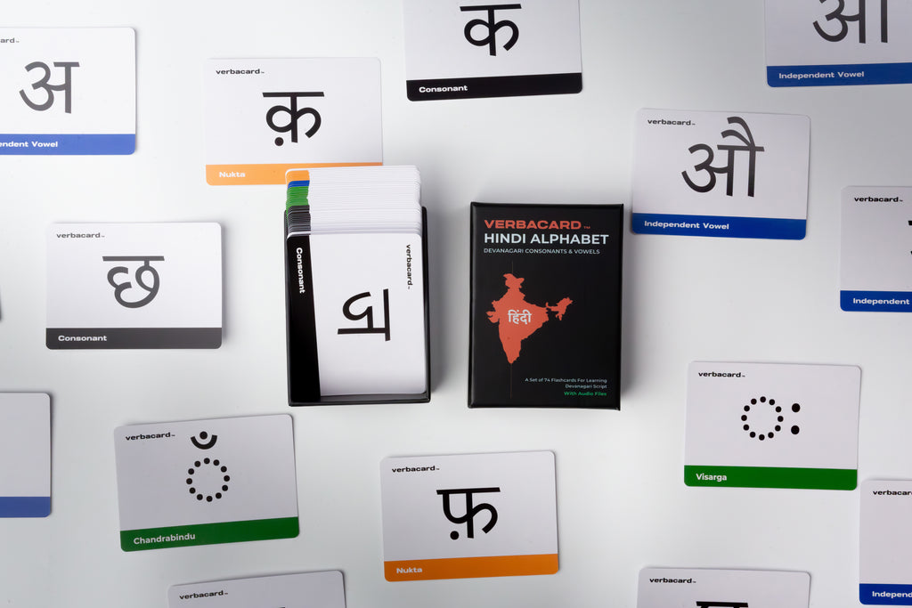 Hindi Devanagari Script - Hindi Alphabet Flashcards