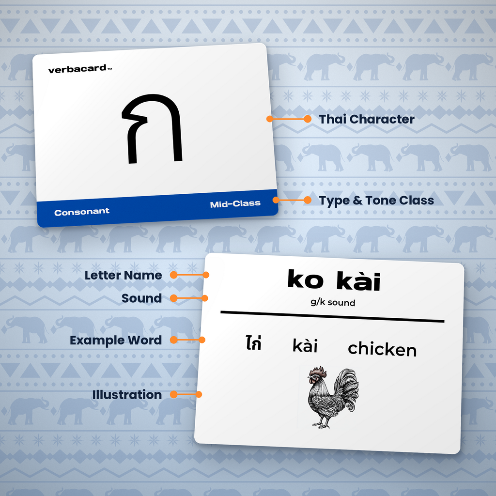 Thai Alphabet Flashcards