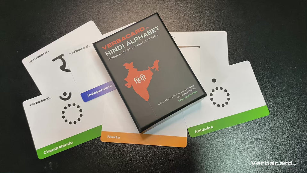 Hindi Devanagari Script - Hindi Alphabet Flashcards