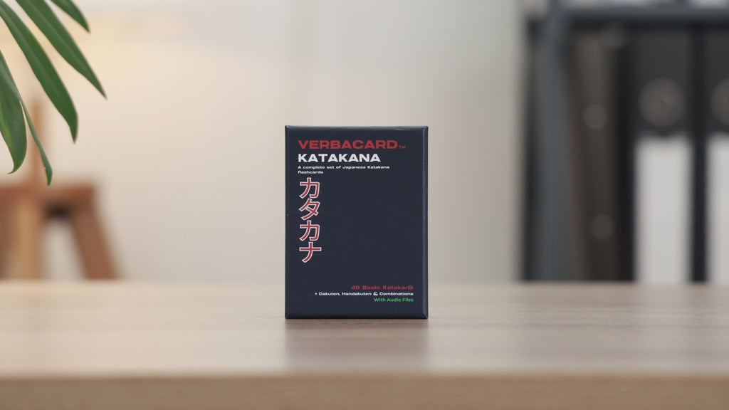 Japanese Katakana Alphabet Flashcards